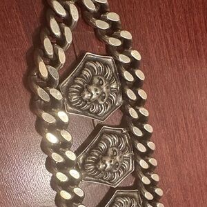 Silver Nissa bracelet size s with clasp closure very cool heavy